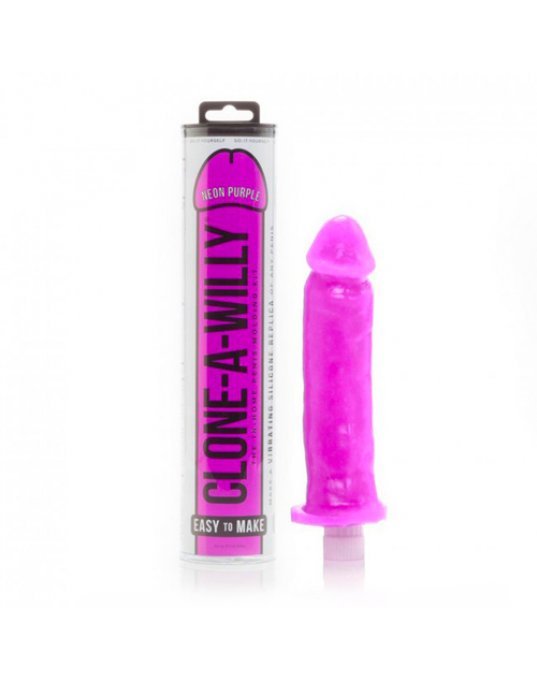 Clone A Willy Neon Purple Silicone Vibrator