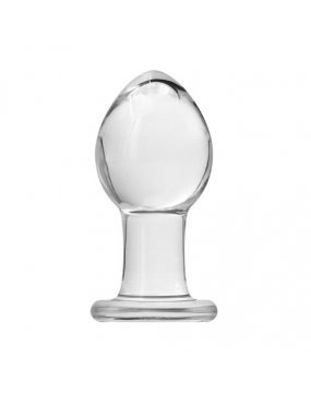 Crystal Premium Glass Medium Butt Plug