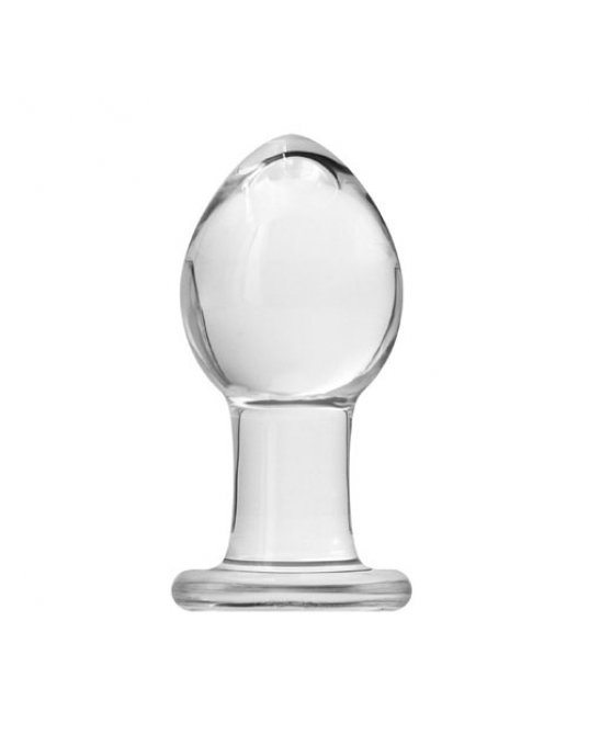 Crystal Premium Glass Medium Butt Plug