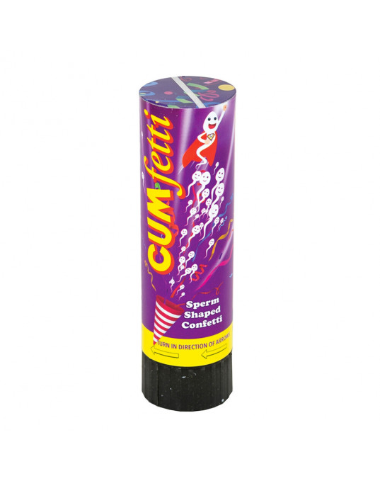 Cumfetti Sperm Shaped Confetti Party Popper