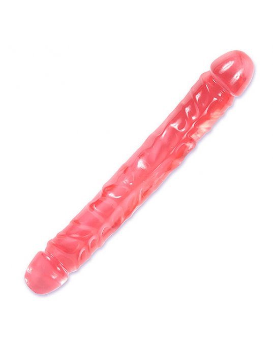 Double Dong 12 Inch Pink Jelly