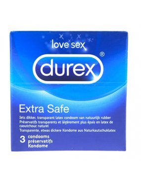 Durex Extra Safe x 3 Condoms
