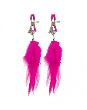 Fetish Fantasy Series Cerise Fancy Feather Clamps