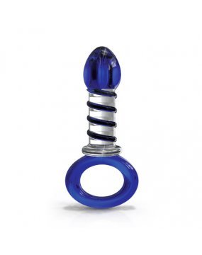 Icicles No.81 Blue Glass Juicer Dildo