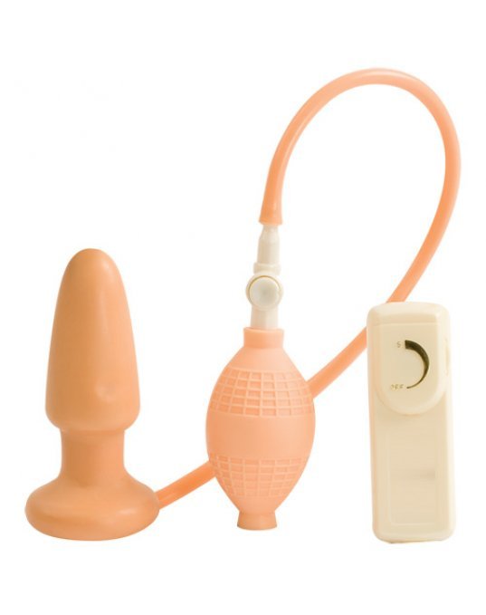 Inflatable Vibrating Flesh Butt Plug
