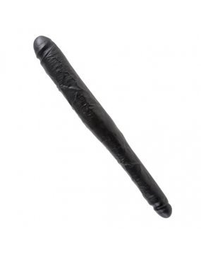 King Cock 16 Inch Tapered Double Dildo Black