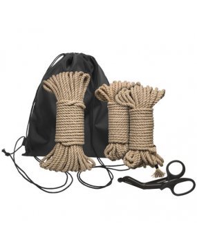 Kink Bind And Tie Initiation 5 Piece Hemp Rope Kit