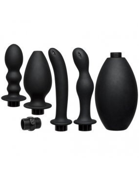 Kink Flow Full Flush Silicone Anal Douche And Accessories