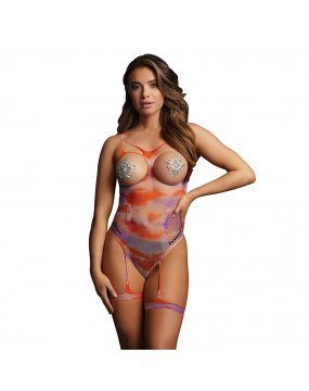 Le Desir Bliss Open Cup Strappy Teddy Tie Dye  UK 6 to 14