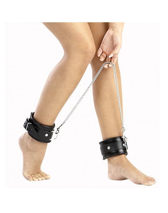Leather And Chain Ankle Leg Restraint