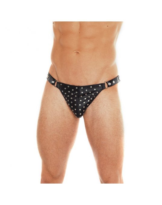 Leather Studded Brief