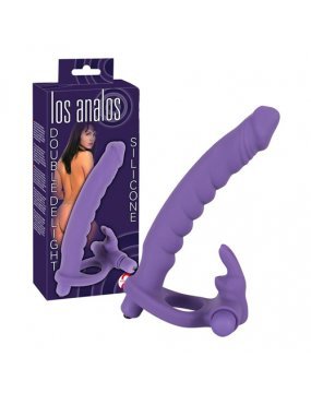 Los Analos Double Delight Vibrating Dildo And Cockring