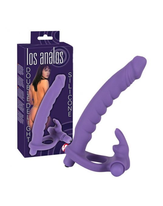 Los Analos Double Delight Vibrating Dildo And Cockring