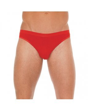 Mens Red Cotton GString