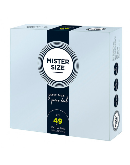 Mister Size 49mm Your Size Pure Feel Condoms 36 Pack