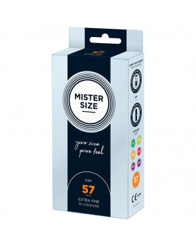 Mister Size 57mm Your Size Pure Feel Condoms 10 Pack