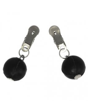 Nipple Clamps With Round Black Weights