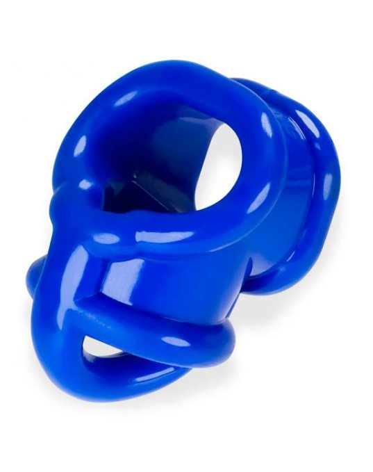 Oxballs Ballsling With Ballsplitter Cockring Police Blue