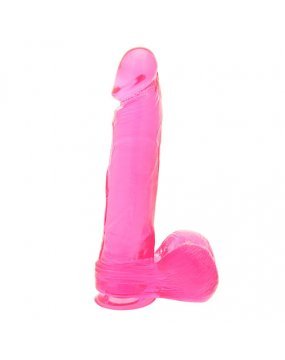 Pink 8 Inch Dong With Suction Cup