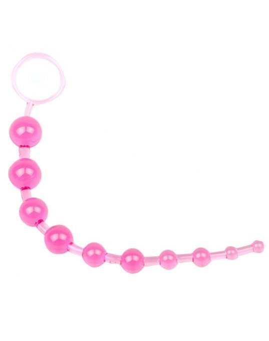 Pink Chain Of 10 Anal Beads