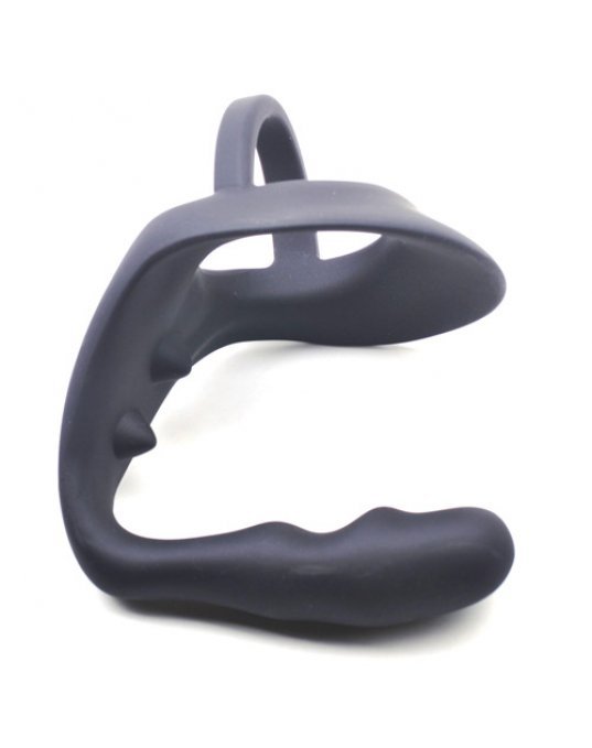 Prostate Massager With Ball Stretcher Cockring