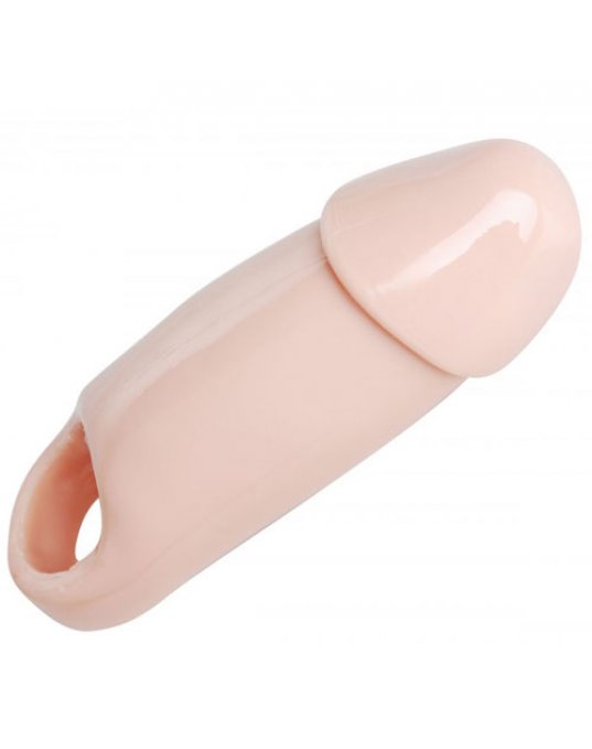 Really Ample Wide Penis Enhancer Sheath Flesh