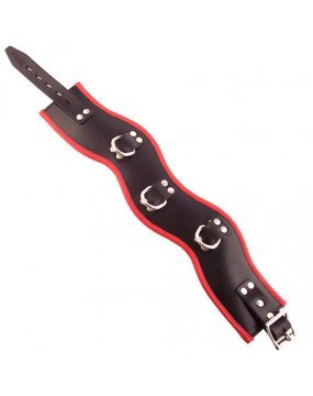 Rouge Garments Black And Red Padded Posture Collar