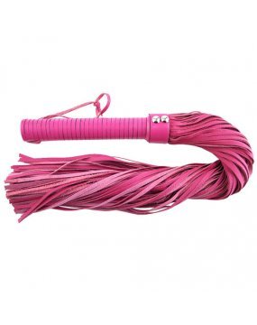 Rouge Garments Large Pink Leather Flogger