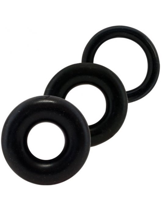 Screaming O Ring O x 3 Black Cockrings