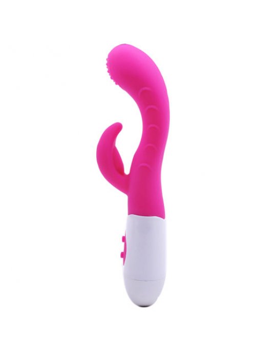 Silicone Dual Motors GSpot Vibrator Pink