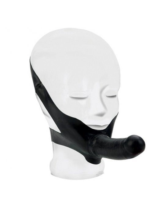 The Accommodator Face Strap On Dildo Black