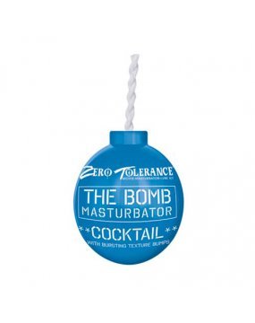 The Bomb Masturbator Cocktail Textured Stroker Sleeve Blue