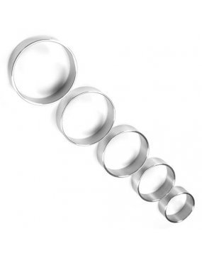 Thin Metal 1.5 inches Diameter Wide Cock Ring