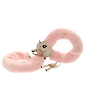 Toy Joy Furry Fun Hand Cuffs Pink Plush