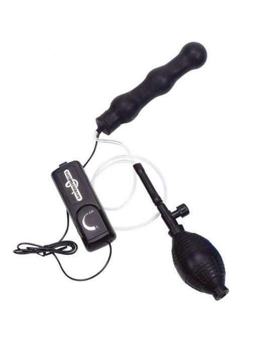 Zepplin Black Inflatable Vibrating Anal Wand