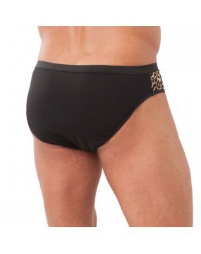 Mens Animal Print Briefs With Zipper