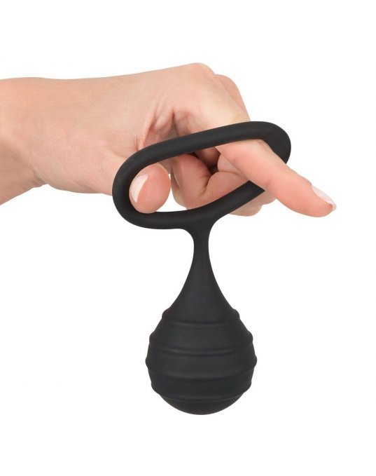 Black Velvet Cock Ring And Weight