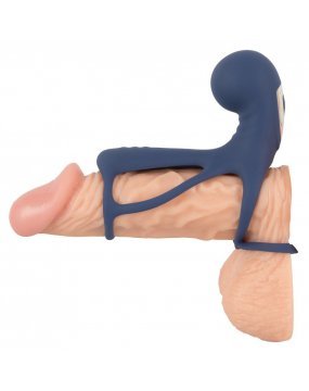 Rechargeable Vibrating Cock Sleeve With Ball Ring