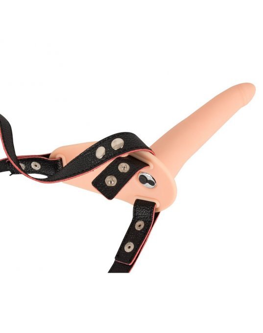 Soft Touch Silicone Rechargeable Vibrating Strap On