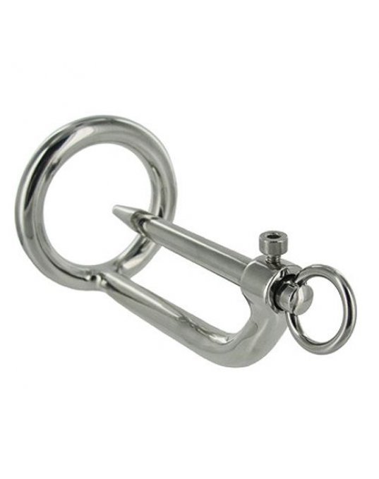 Stainless Steel Cock Ring And Urethral Plug