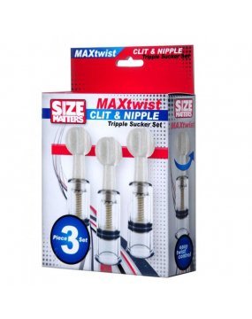 Max Twist Clit and Nipple Triple Sucker Set