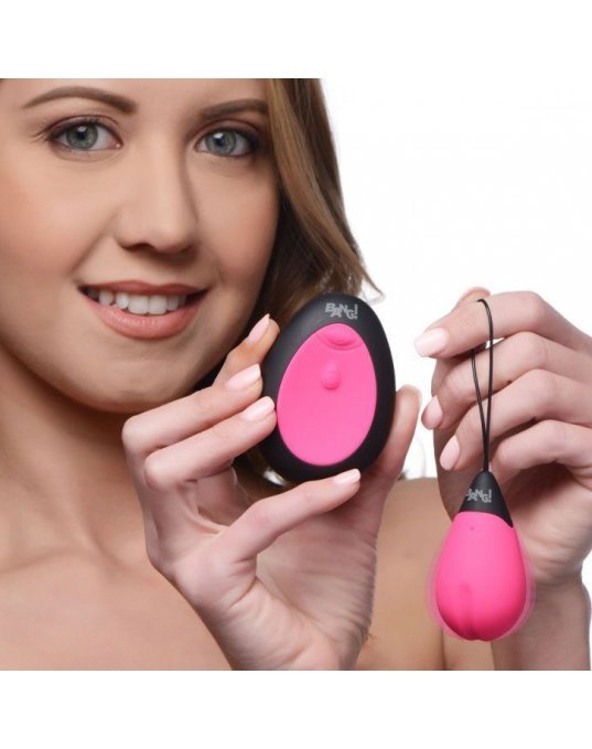 10X Silicone Vibrating Egg Pink