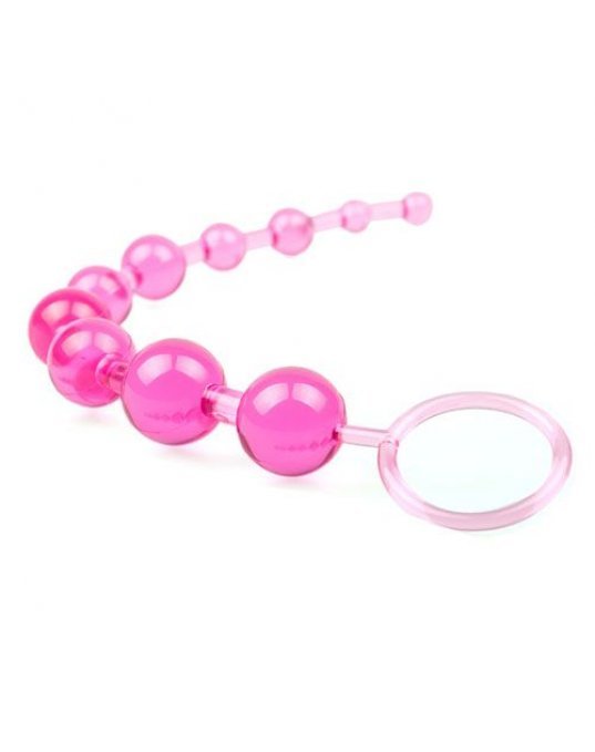 Pink Chain Of 10 Anal Beads