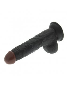 Hoodlum 8.5 Inch Realistic Black Dildo