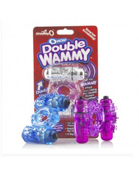 Screaming O O Wow Double Whammy Vibrating Cock Ring