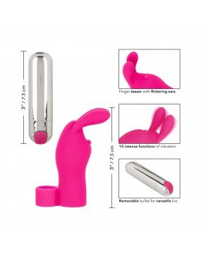Intimate Play Pink Rechargeable Bunny Finger Vibrator