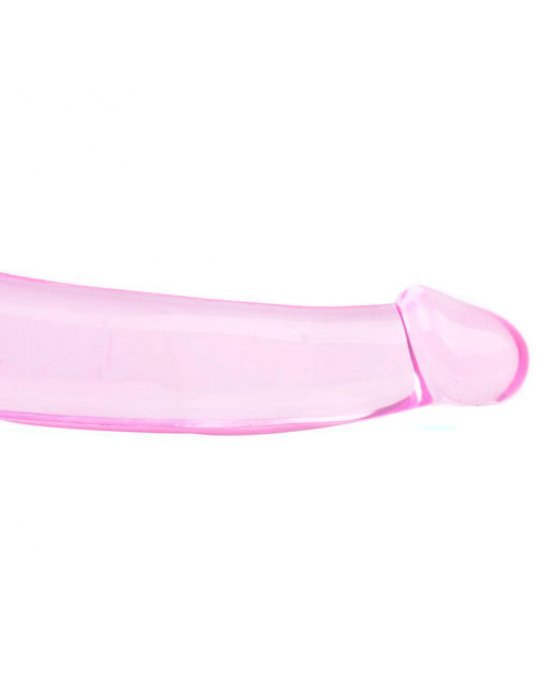 Double Fun Pink Strapless Strap On Dildo