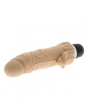 Classic Silicone Penis Vibrator with Clit Stim