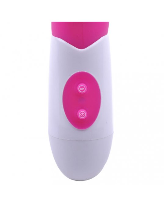 Silicone Dual Motors GSpot Vibrator Pink