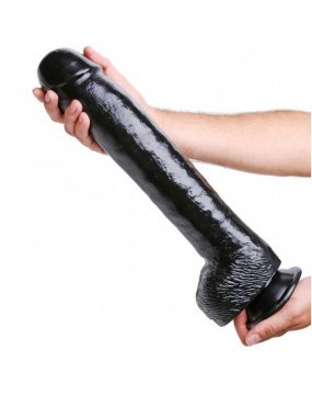 The Black Destroyer Huge Suction Cup Dildo